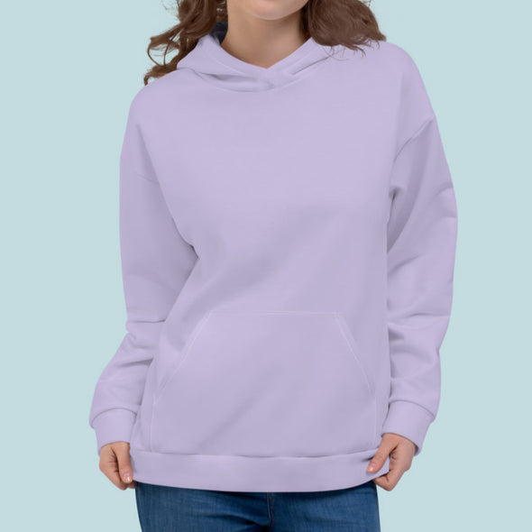 Sudadera unisex con capucha lavanda